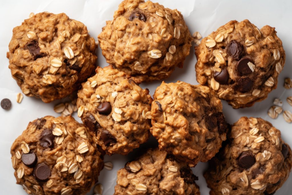 muffins comme des cookies au chocolat et avoine